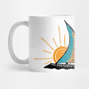 Sailboat and Sun Mug